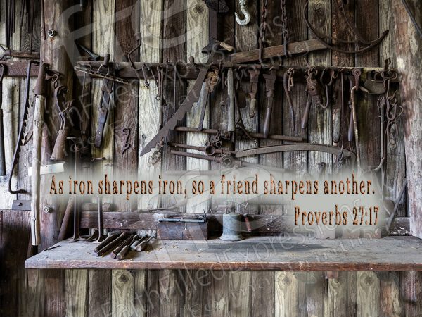 "Iron Sharpens Iron" - Gallery-Wrapped Canvas Print