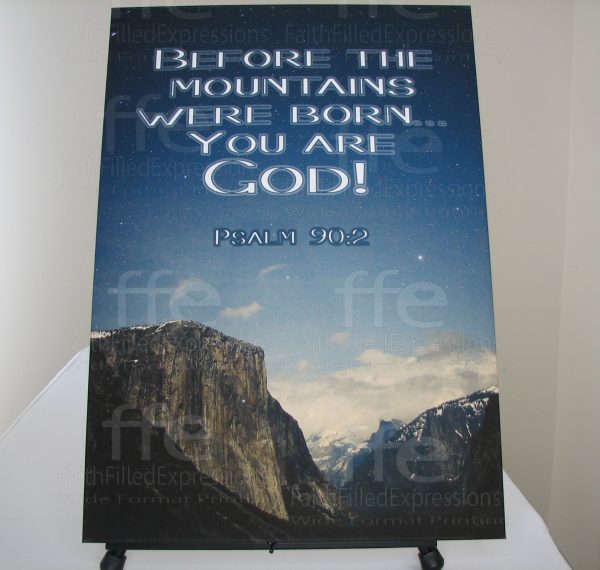 "Before the Mountains Were Born... You Are God!" - Gallery-Wrapped Canvas Print - Image 2