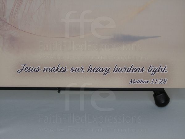 "Jesus Makes Our Heavy Burdens Light" - Gallery Wrapped Canvas Print - Image 4